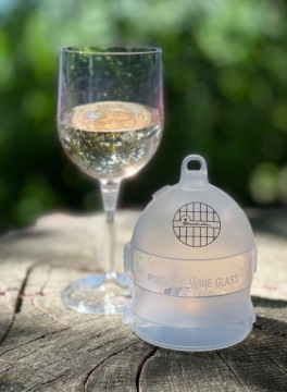 Фужеры складные с крышкой, 2 шт.