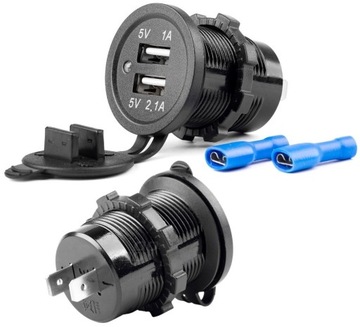 АВТОМОБИЛЬНОЕ ЗАРЯДНОЕ УСТРОЙСТВО 2x USB 12В 24В AMiO