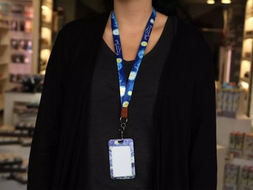 Визитница/держатель удостоверения личности - В. Ван Гог, Звездная ночь (CARMANI)