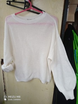 Sweter, rękawy bombki, oversize