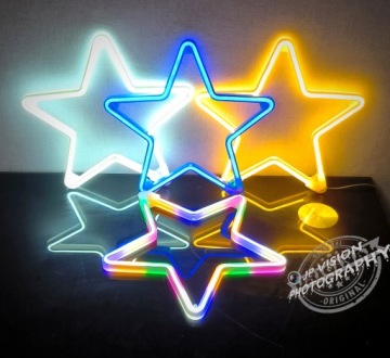 Рождество DECORATION STAR NEON LED окно BLUE