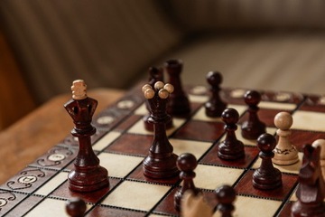 Шахматы Сенатор из красного дерева/Декоративные шахматы/Деревянные шахматы/производитель