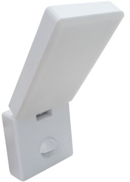 Lampa LED elewacyjna z czujnikiem ruchu biała 10W