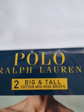 POLO RALPH LAUREN SLIPY MĘSKIE W 50 2 PAK BIAŁE