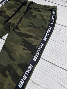 HOLLISTER SPODNIE DRESOWE DRESY MORO CAMO BAWEŁNA JOGGERY