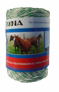 Plecionka linka PROFESSIONAL 250m Biało-Zielona
