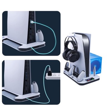ОХЛАЖДАЮЩАЯ СТАНЦИЯ ПОДСТАВКА ДЛЯ PS5 ПОДСТАВКА ДЛЯ ЗАРЯДКИ ПОДСТАВКА ДЛЯ ИГРЫ ПОДСТАВКА