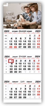 ТРОЙНОЙ календарь с ВАШИМ фото на 2024 год.