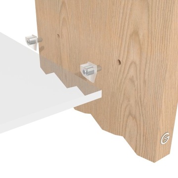 ОПОРА ПОЛКИ 100X, КРОНШТЕЙН ПОЛКИ, ПРОЗРАЧНАЯ РУЧКА