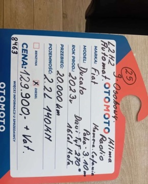 Fiat Ducato IV 2023 Fiat Ducato Fiat Ducato L2H2 Autm 2.2 Diesel 140KM, zdjęcie 31