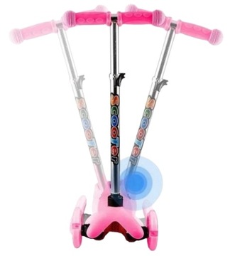 ТРЕХКОЛЕСНЫЙ БАЛАНСИРУЮЩИЙ СКУТЕР, СКЛАДНОЙ, СВЕТЯЩИЕСЯ СВЕТОДИОДНЫЕ КОЛЕСА, СИНИЙ