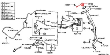 SUBARU LEGACY OUTBACK ZÁCPA  MATICE VLOŽKA PALIVA