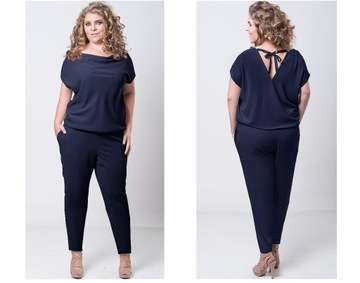 Wyszczuplający ELEGANCKI kombinezon Plus Size NA WESELE (44-54) XXXXL 48