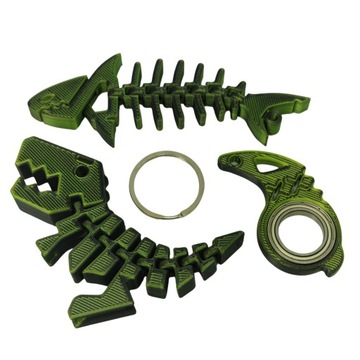 KEYSPINNER KEYRAMBIT COMBO ZESTAW REKIN+DINO BRELOK SPINNER Kolor Military