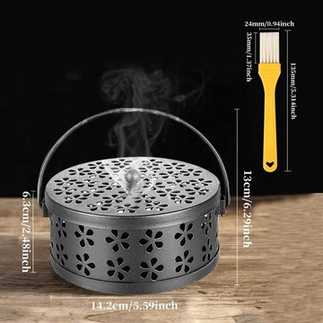 ДЕРЖАТЕЛЬ КАТУШКИ МОСКИТНАЯ СПИРАЛЬ МЕТАЛЛИЧЕСКАЯ ПОДСТАВКА ДЛЯ БЛАГОДАНИЙ, ЧЕРНАЯ