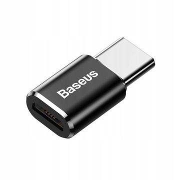 Адаптер Baseus Micro USB — USB Type-C, черный