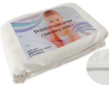 Prześcieradło jersey 60/120 120x60 SUPER JAKOŚĆ