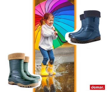 DEMAR YOUNG FUR 2 Утепленные польские резиновые сапоги, размер 36