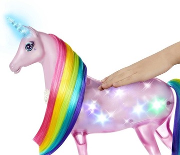 BARBIE DREAMTOPIA JEDNOROŻEC MAGIA ŚWIATEŁ