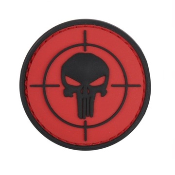 Naszywka PUNISHER Sight 101 Inc 3D PVC Czerwony