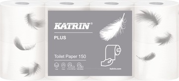 Papier toaletowy Plus Katrin 150 3W 8 rolek