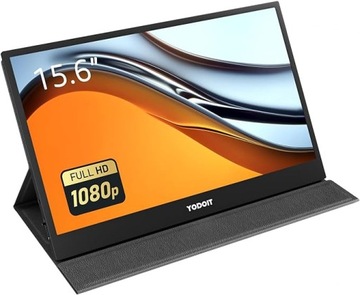 monitor 15,6 cala 1920 × 1080 FHD, ekran monitora IPS port USB Przenośny