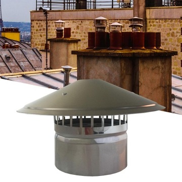 Дождевик для дымохода Дождевик Крышка для вентиляции крыши Крышка для печной трубы Для отопления Прохладный