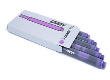 Naboje do pióra Lamy T10 fioletowe 5 sztuk w kartoniku