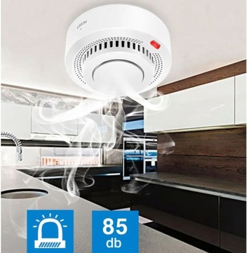 CZUJNIK DYMU OGNIA WIFI ALARM CZUJKA TUYA SMART LIFE ALEXA GOOGLE HOME