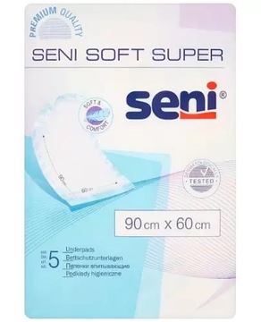 Seni Soft Super podkłady higieniczne 90x60cm 5 szt