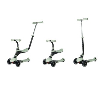 Самокат трехколесный с сиденьем, светодиодные колеса Sema Pro 3in1 Qplay