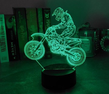 МОТОР 3D СВЕТОДИОДНЫЙ НОЧНИК RGB ЦВЕТА + ПУЛЬТ ДИСТАНЦИОННОГО УПРАВЛЕНИЯ