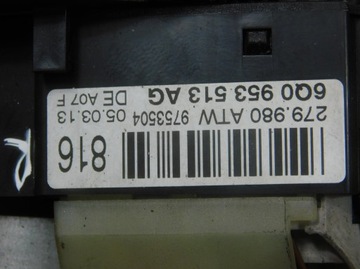 6Q0953513AG PŘEPÍNAČ KOMBINOVANÝ SKODA ROOMSTER