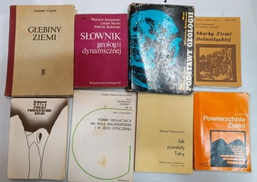 Geologia minerały kamienie szlachetne Zestaw x8