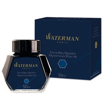 ATRAMENT DO PIÓRA WIECZNEGO MYSTERIOUS BLUE GRANATOWY 50ML WATERMAN