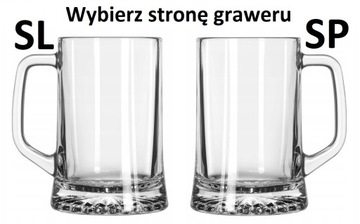 Kufel do piwa na prezent kawalerski Urodziny z grawerem 620ml w pudełku