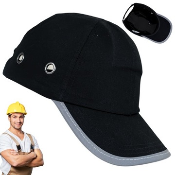 CZAPKOKASK hełm BUMPCAP LEKKI kask OCHRONNY BHP czapka ROBOCZA ODBLASKOWA