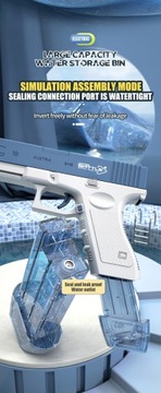 Новый водяной пистолет 2023 года, электрический пистолет Glock