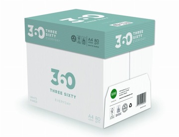PAPIER BIUROWY 360 EVERYDAY A4 80g 5 RYZ ksero