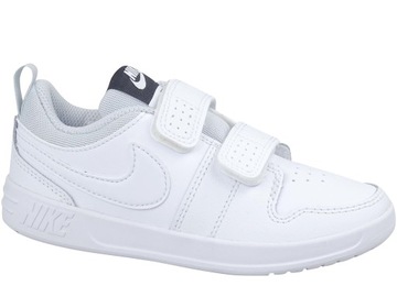28 BUTY DZIECIĘCE NIKE PICO BIAŁE RZEPY AR4161-100