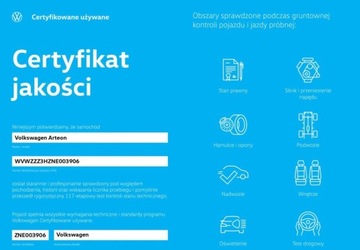 Volkswagen Arteon Fastback Facelifting 2.0 TDI 200KM 2021 Volkswagen Arteon R-Line Pakiety, ACC, Kamera 360, HarmanKardon, GPS, Pan, zdjęcie 4