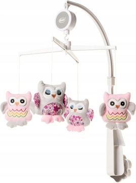 4BABY karuzelka sowa pink