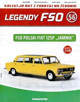 LEGENDY FSO nr 56 - FSO POLSKI FIAT 125P JAMNIK