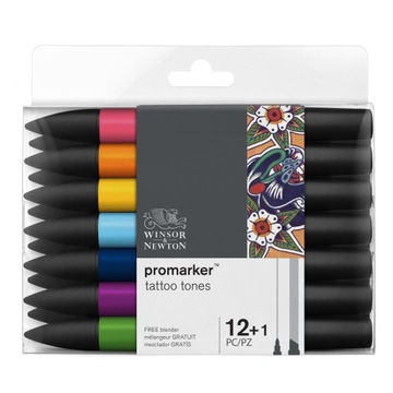 PROMARKER ZESTAW 12+1 TATTOO Winsor&Newton