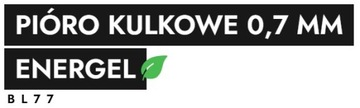PIÓRO KULKOWE PENTEL DŁUGOPIS ŻELOWY ENERGEL BL77 CZARNE