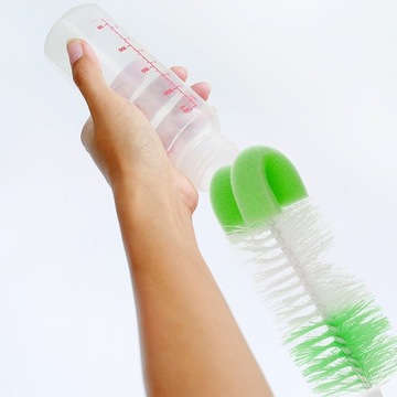 BabyOno Щетка для бутылочки и соски с присоской
