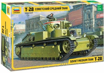 ZVEZDA 3694 T 28 ROSYJSKI CZOŁG ŚREDNI