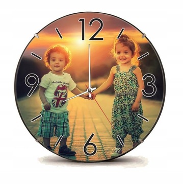 Большие часы с логотипом компании и вашим текстом Подарок.