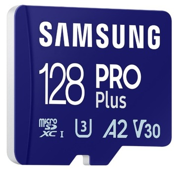 КАРТА ПАМЯТИ SAMSUNG microSDXC 128 ГБ PRO PLUS + АДАПТЕР