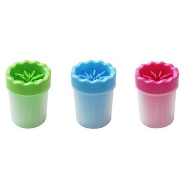 Портативная мойка для домашних животных Силиконовая лапа синяя M